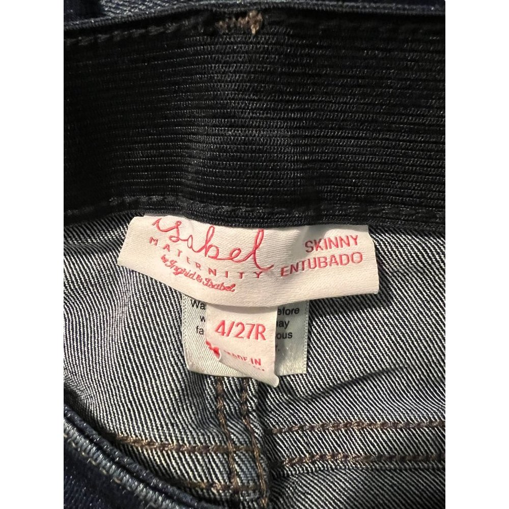 Ingrid Isabel Maternity Jeans Skinny Dark Wash Size 4/27 - Picture 3 of 3